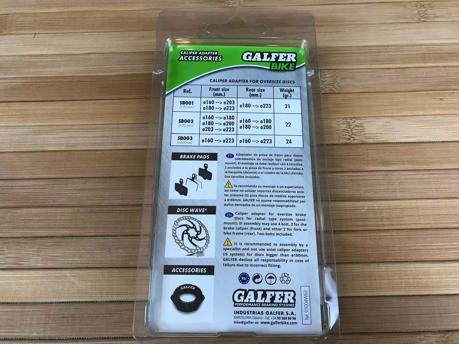 Galfer SB003 Adapter PM/PM 160->223mm +63mm 5 Galfer SB003 Adapter PM/PM 160->223mm +63mm – Bild 3