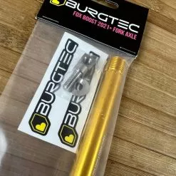 Burgtec FOX Boost Achse / Axle 2021+ Bullion Gold -Neatflow Verkäufe IMG 0440