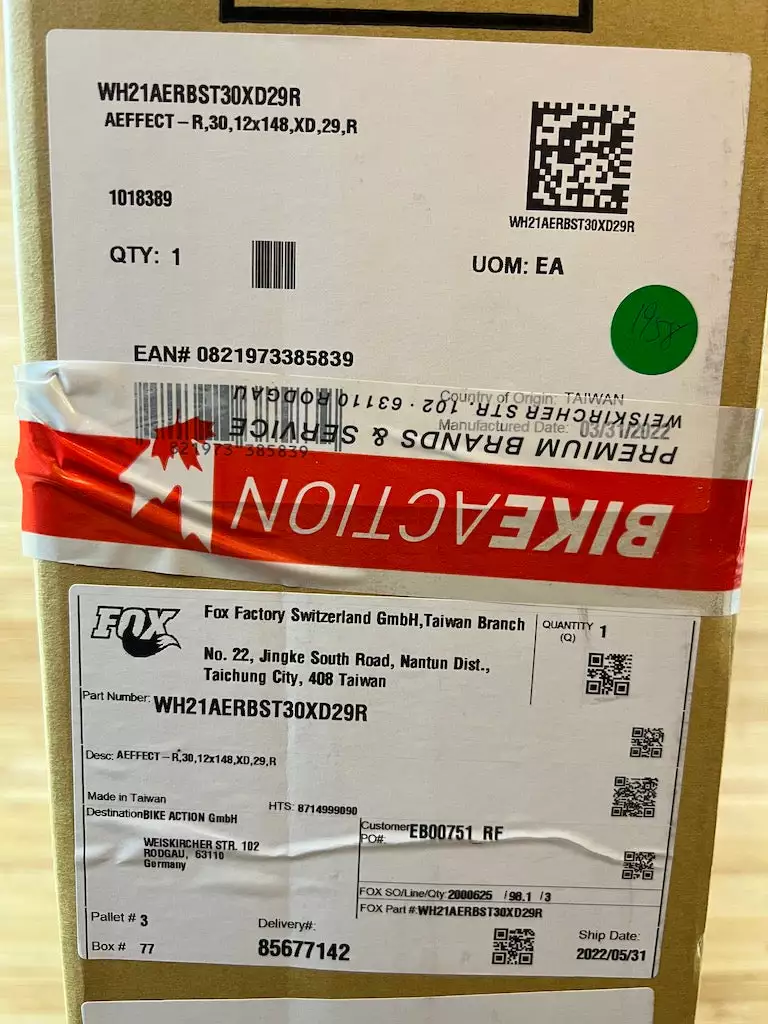 Race Face Aeffect R 30 Hinterrad HR 29" Boost Schwarz XD 11 Race Face Aeffect R 30 Hinterrad HR 29" Boost Schwarz XD – Bild 9