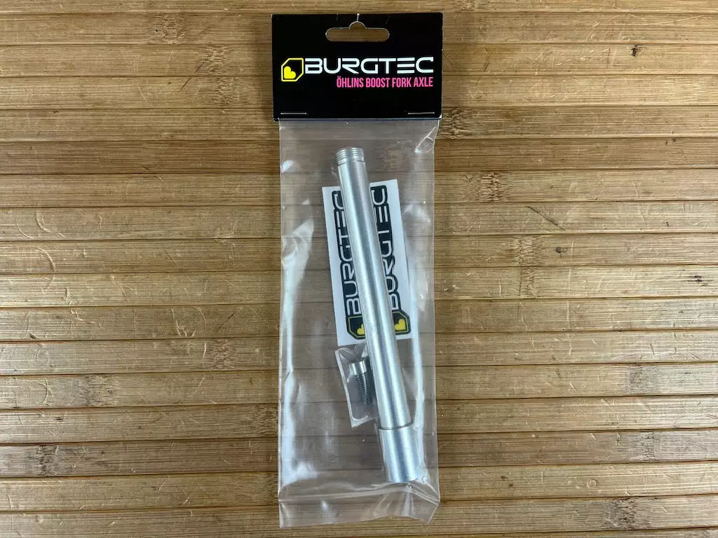 Burgtec Öhlins Boost Achse / Axle Rhodium Silver 3 Burgtec Öhlins Boost Achse / Axle Rhodium Silver
