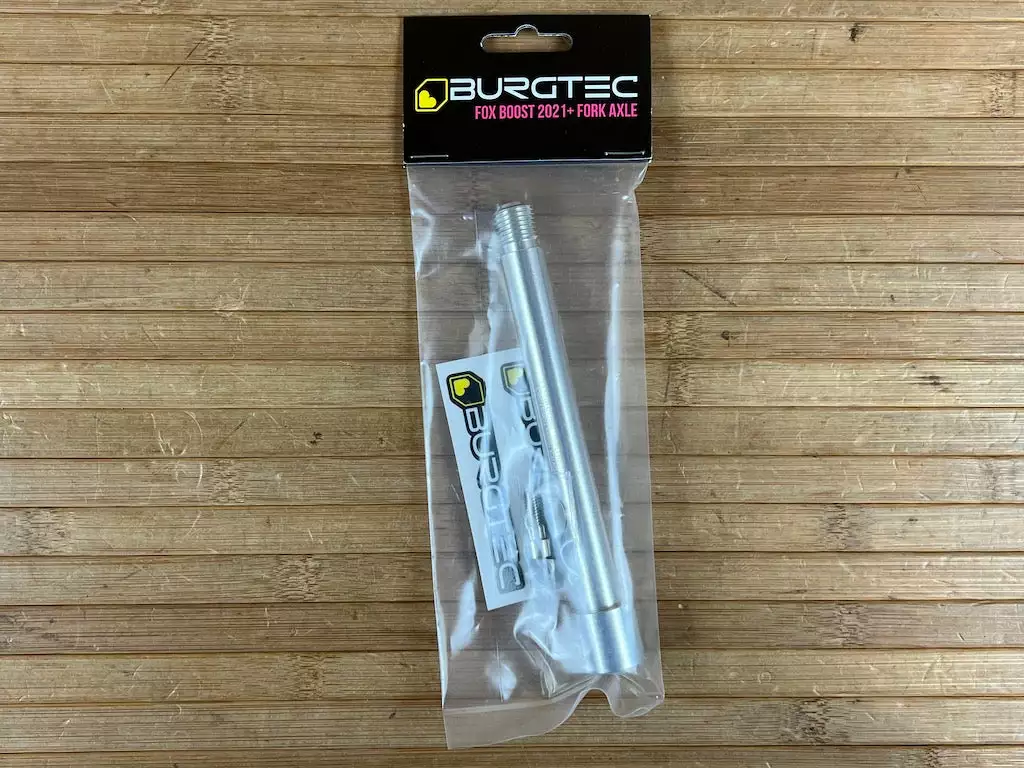Burgtec FOX Boost Achse / Axle 2021+ Rhodium Silver 3 Burgtec FOX Boost Achse / Axle 2021+ Rhodium Silver