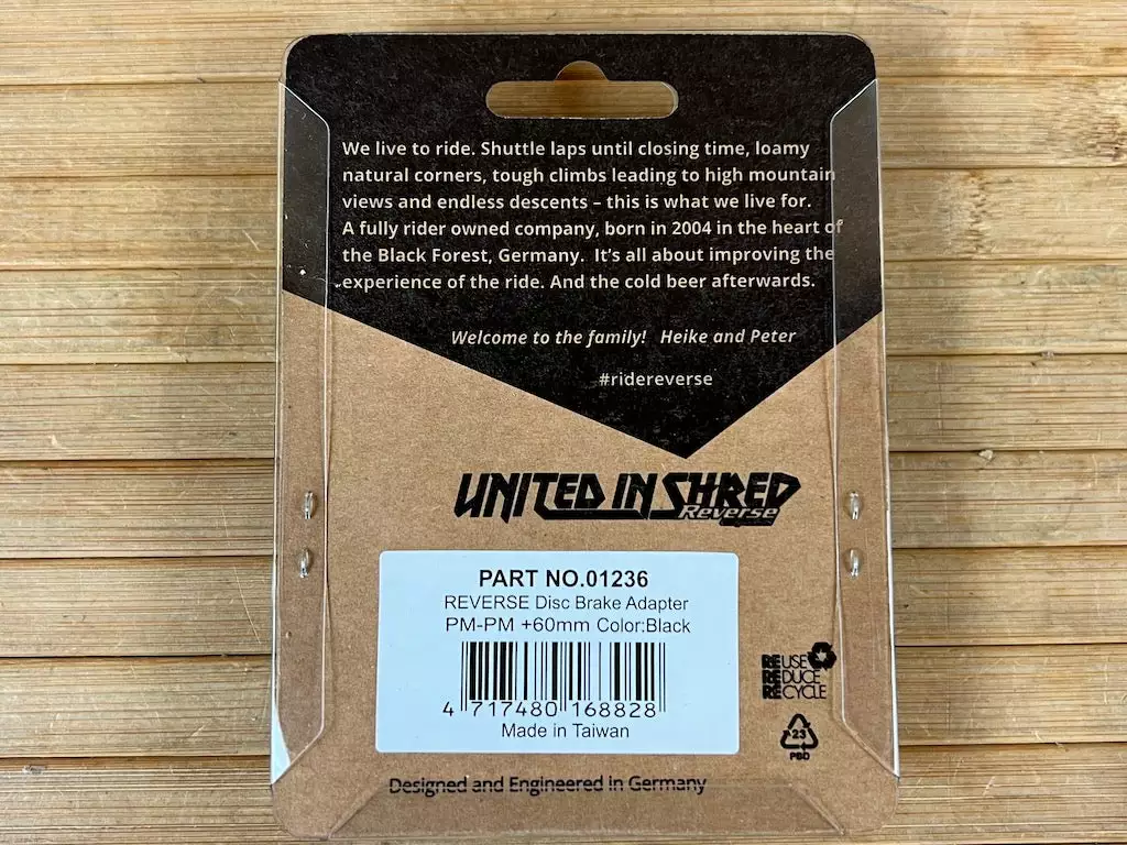 REVERSE Bremsscheibenadapter PM-PM (+60mm) (Schwarz) 5 REVERSE Bremsscheibenadapter PM-PM (+60mm) (Schwarz) – Bild 3