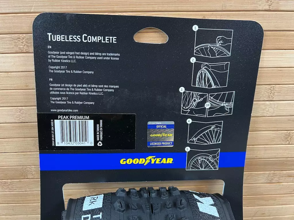 Goodyear Peak Tubeless Complete Premium 27,5 X 2,25" XC Reifen 6 Goodyear Peak Tubeless Complete Premium 27,5 X 2,25" XC Reifen – Bild 4