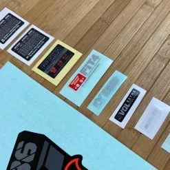 Fox Decal Kit 36 2021 F-S Orange Logo / Shiny Black -Neatflow Verkäufe IMG 3313