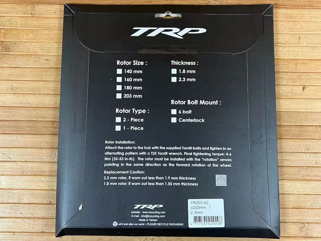 TRP TR-42 Disc / Bremsscheibe 6-Loch 203mm / 2,3mm 9 TRP TR-42 Disc / Bremsscheibe 6-Loch 203mm / 2,3mm – Bild 7