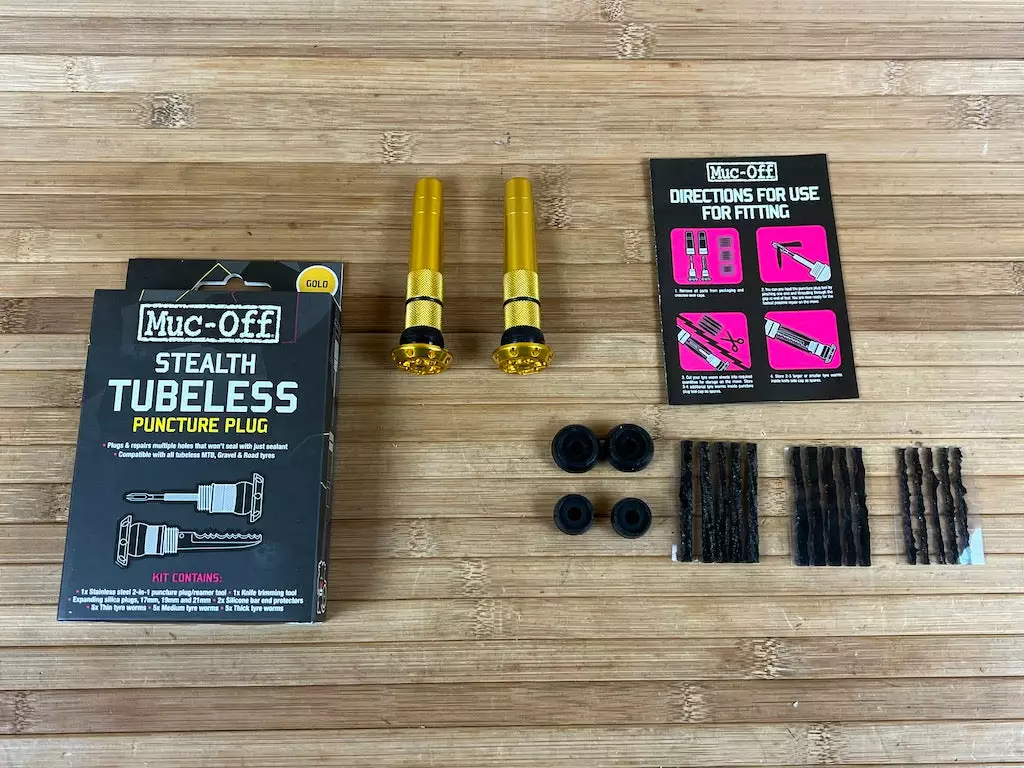 Muc-Off Stealth Tubeless Puncture Plug Set Gold 3 Muc-Off Stealth Tubeless Puncture Plug Set Gold