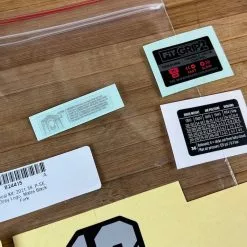 Fox Decal Kit 36 2021 P-SE Gray Logo / Matte Black -Neatflow Verkäufe IMG 5583