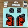 Fox Decal Kit 38 2021 F-S Orange Logo / Shiny Black