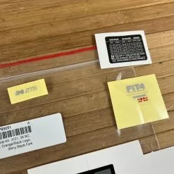 Fox Decal Kit 34 SC 2021 F-S Orange/Black Logo / Shiny Black -Neatflow Verkäufe IMG 5597