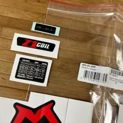 Marzocchi Z1 Air / Coil Decal Kit Dekorbogen Matte Black -Neatflow Verkäufe IMG 5600