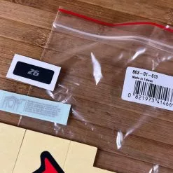 Marzocchi 2021 Bomber DJ Decal Kit Dekorbogen Matte Black -Neatflow Verkäufe IMG 5616