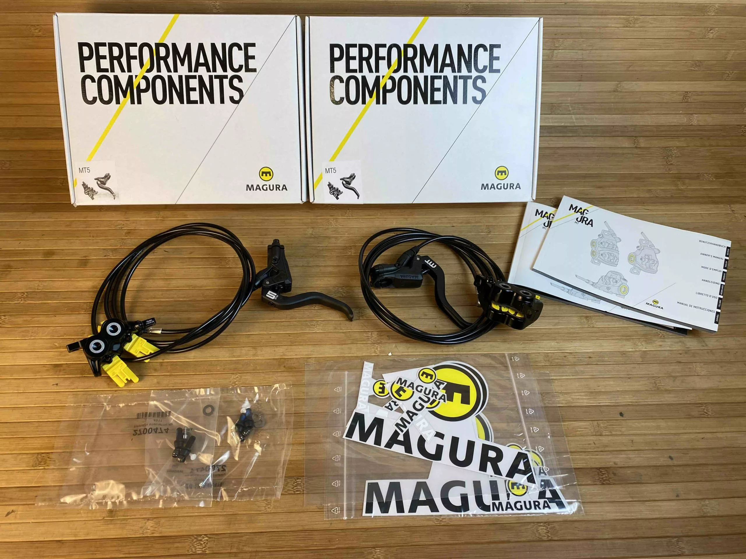 Magura MT5 Bremsenset / Scheibenbremsen VR/HR Set 3 Magura MT5 Bremsenset / Scheibenbremsen VR/HR Set