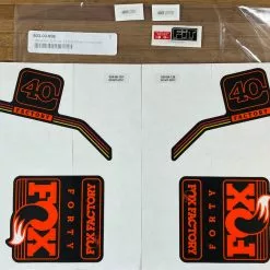 FOX 40 2016 Decal Kit Factory Orange Logo Dekorbogen