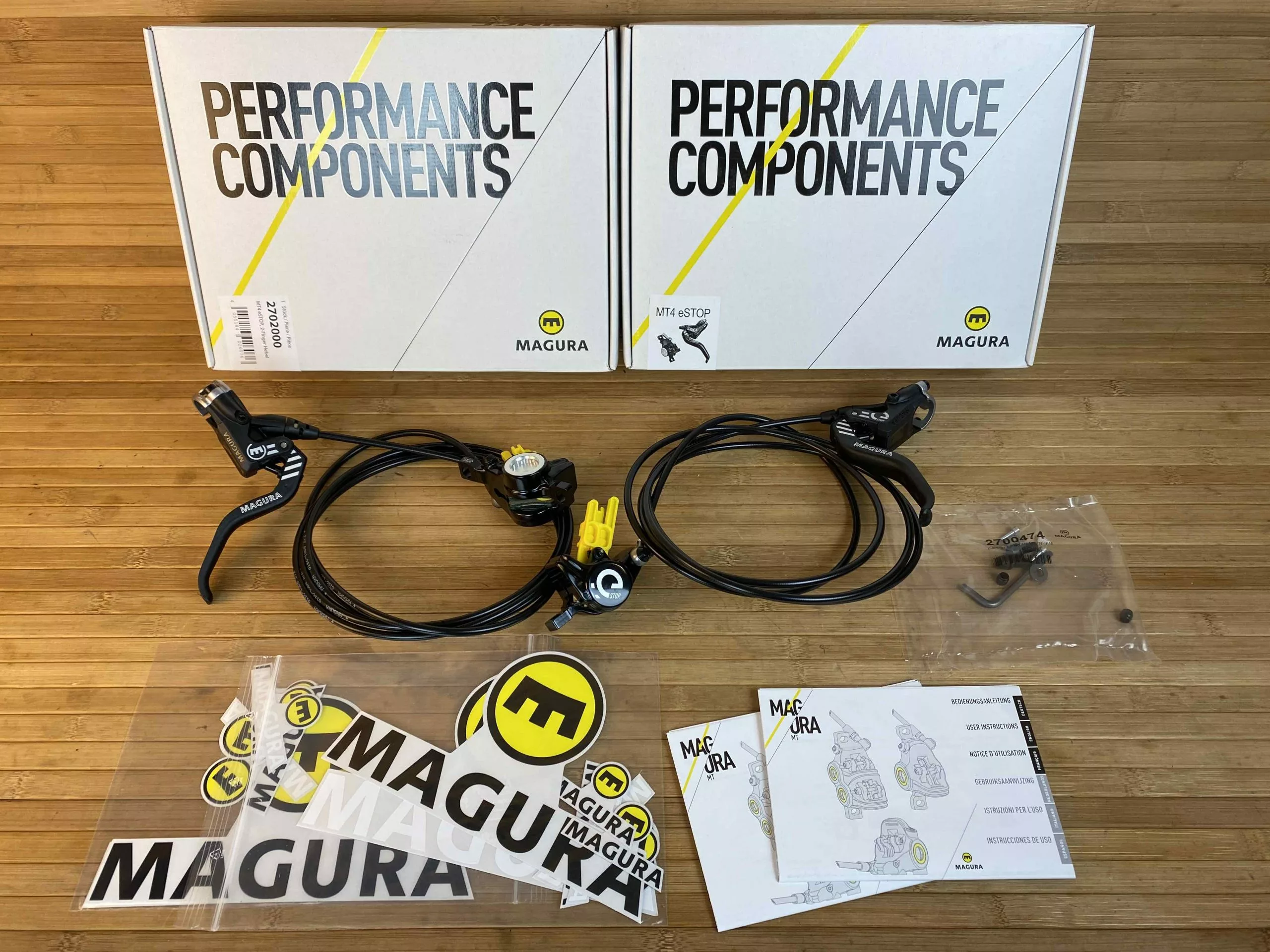 Magura MT4 EStop Bremsenset / Scheibenbremsen VR/HR 3 Magura MT4 EStop Bremsenset / Scheibenbremsen VR/HR