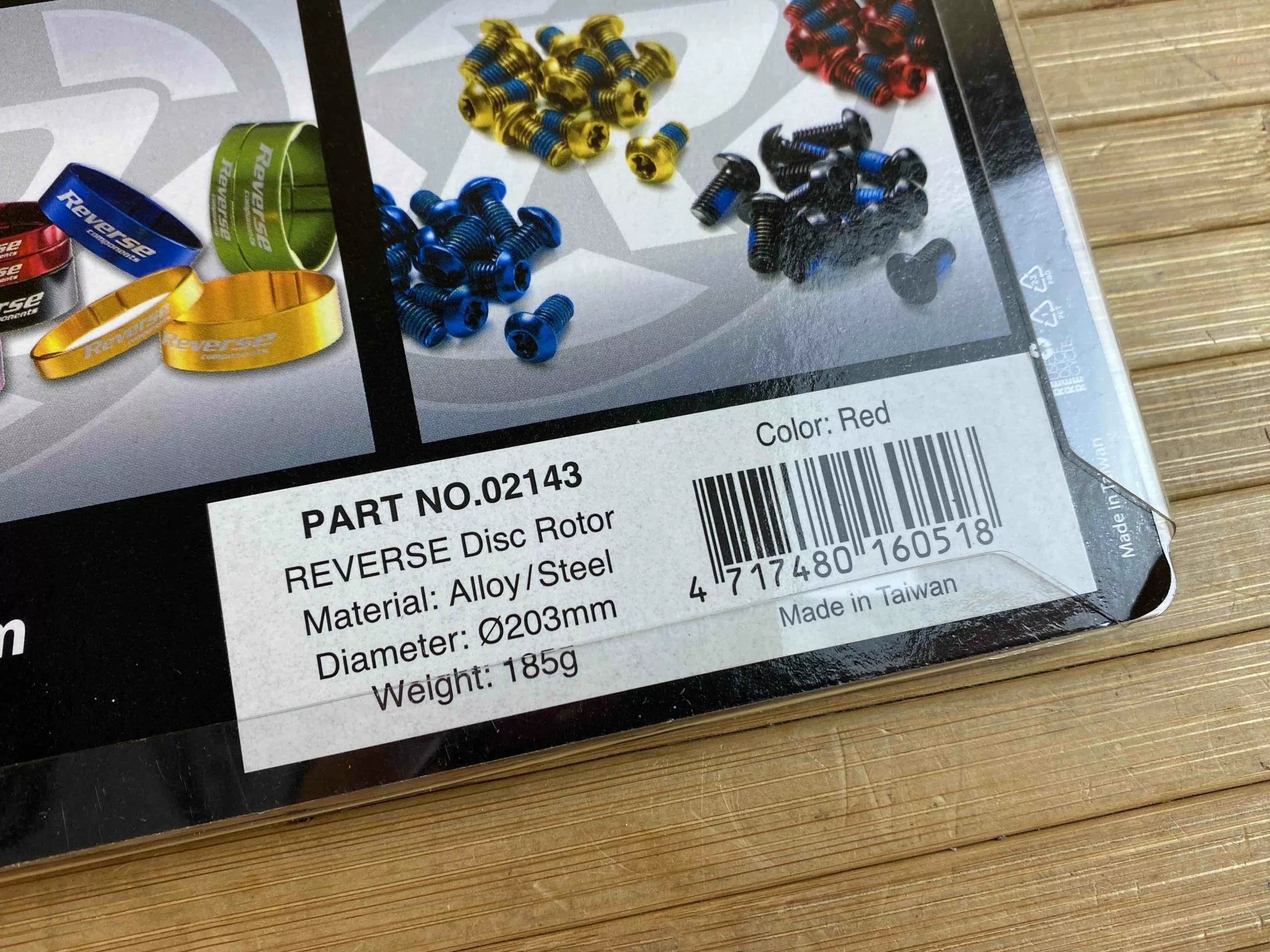Reverse Bremsscheibe 203mm Rot 4 Reverse Bremsscheibe 203mm Rot – Bild 2