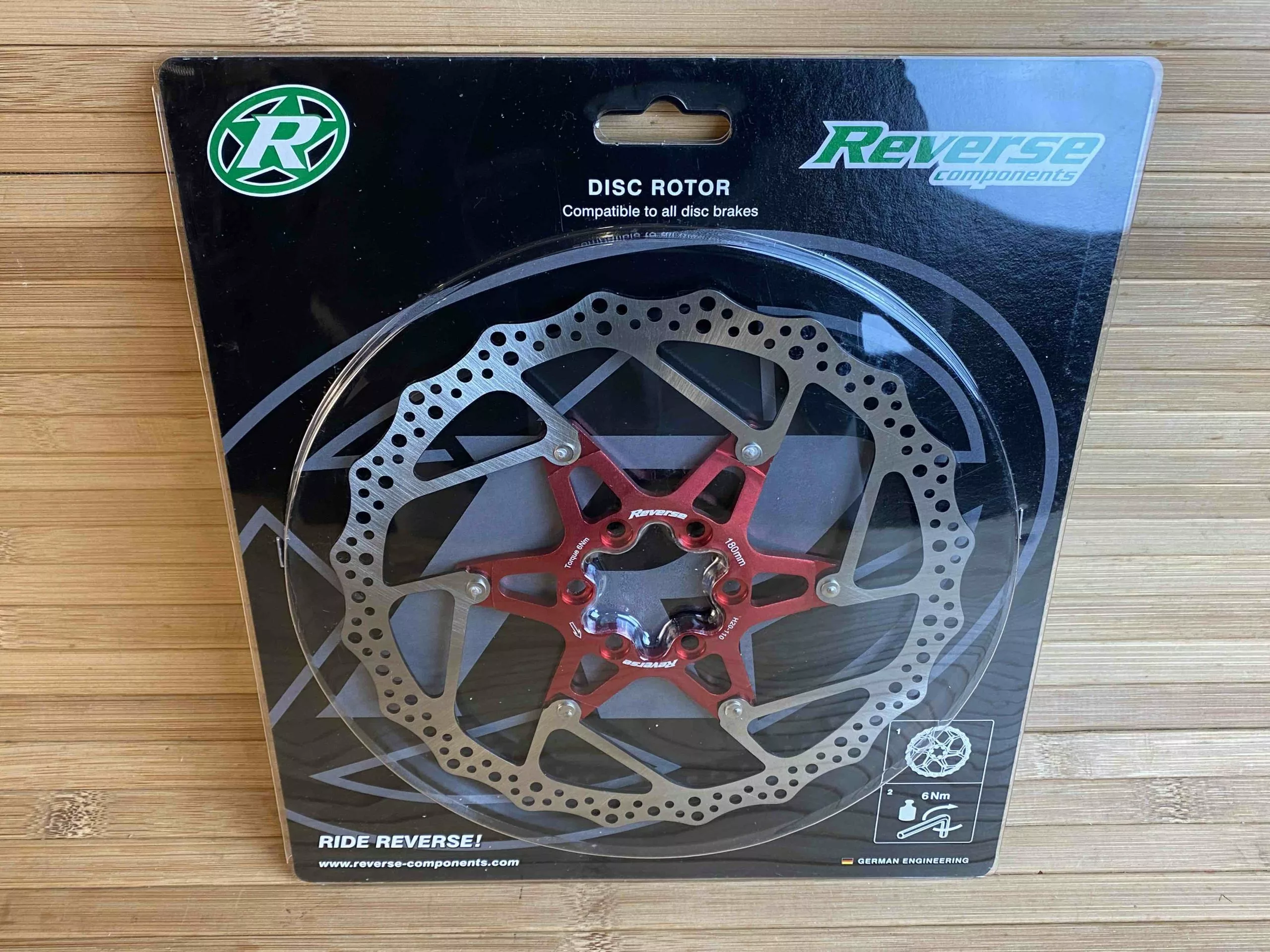 Reverse Bremsscheibe 180mm Rot 3 Reverse Bremsscheibe 180mm Rot