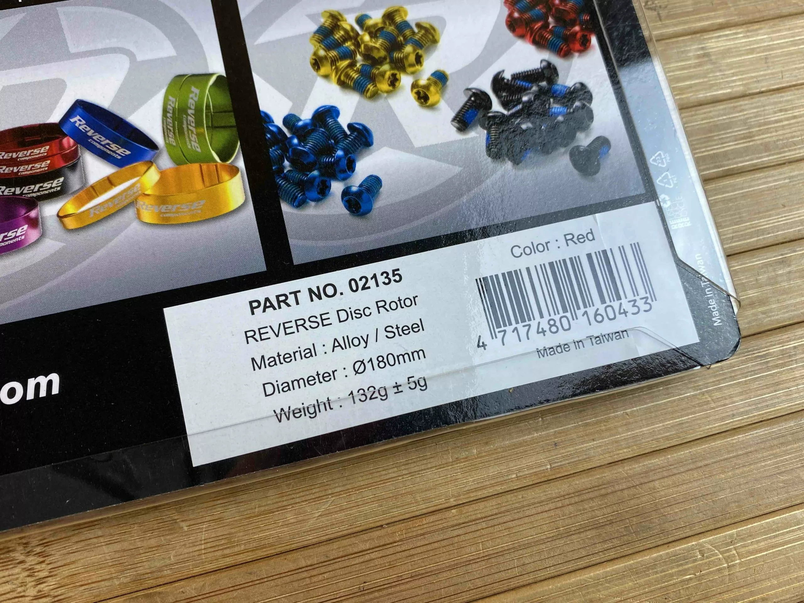 Reverse Bremsscheibe 180mm Rot 4 Reverse Bremsscheibe 180mm Rot – Bild 2
