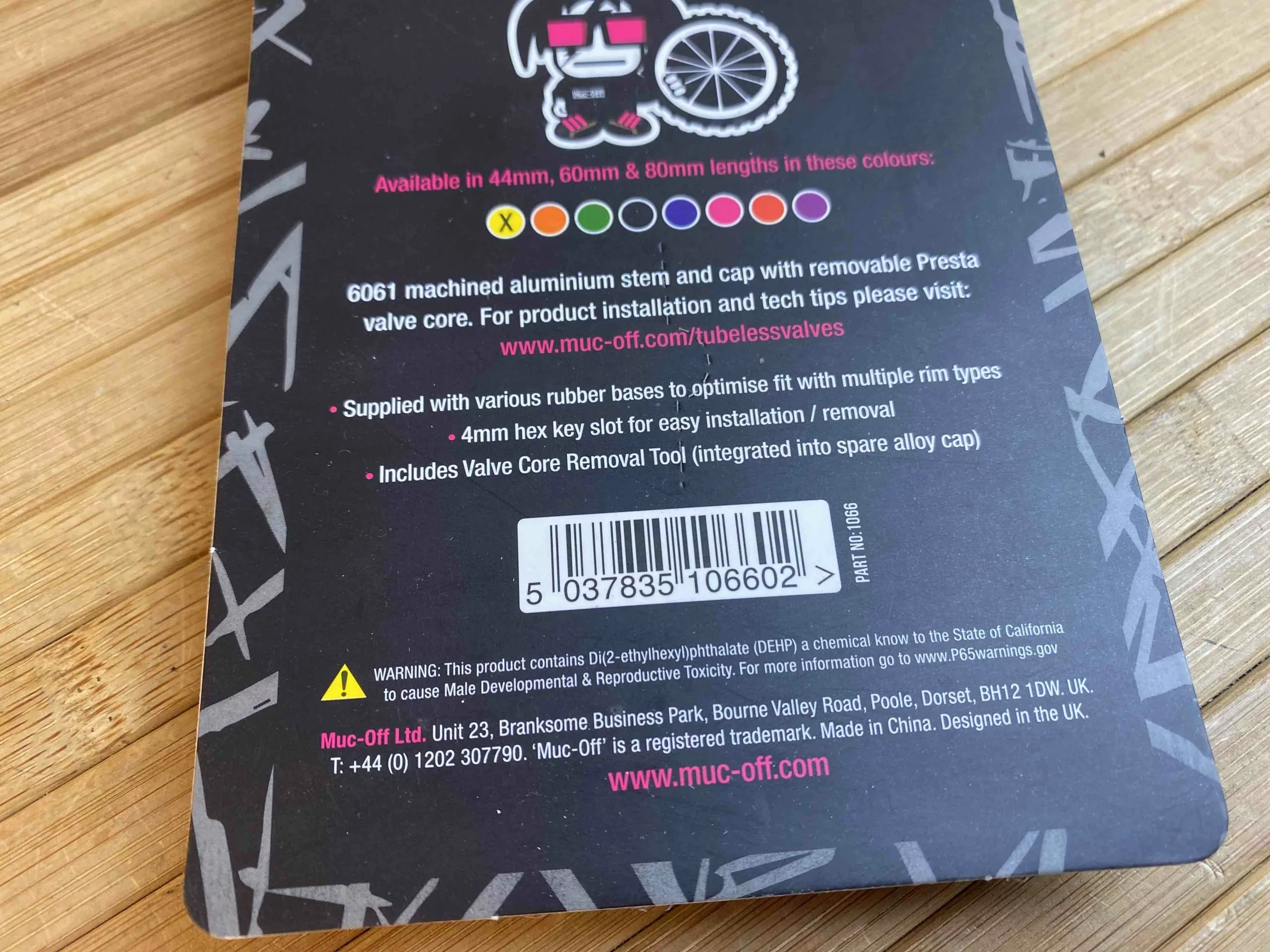 Muc-Off Muc Off Tubeless Valve Kit Ventile 60mm Gold 4 Muc-Off Muc Off Tubeless Valve Kit Ventile 60mm Gold – Bild 2