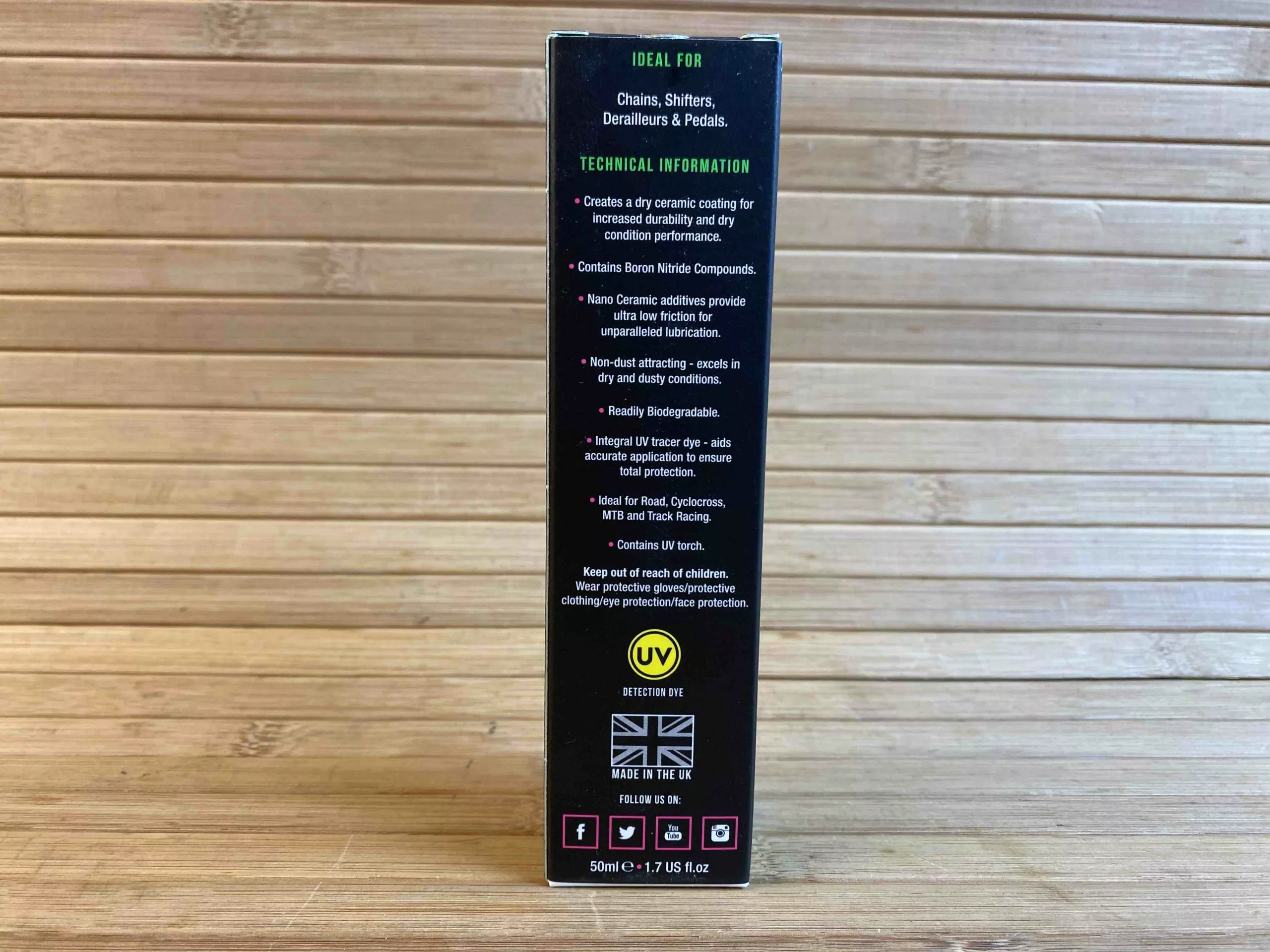 Muc-Off Muc Off C3 Dry Ceramic Lube Kettenöl 50ml 6 Muc-Off Muc Off C3 Dry Ceramic Lube Kettenöl 50ml – Bild 4