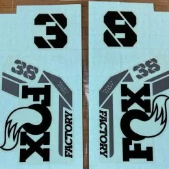 Fox Decal Kit 38 2021 F-S Black Logo / Shiny Orange -Neatflow Verkäufe IMG 6979