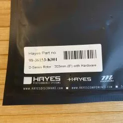 Hayes D-Series Bremsscheibe / Disc Dominion 203mm 8" -Neatflow Verkäufe IMG 7074 scaled