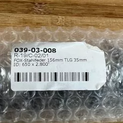 FOX Stahlfeder 650 X 2.8 156mm / 35mm Schwarz -Neatflow Verkäufe IMG 7133 00687aaa c2e4 44a1 a8e0 bc929cb2b478