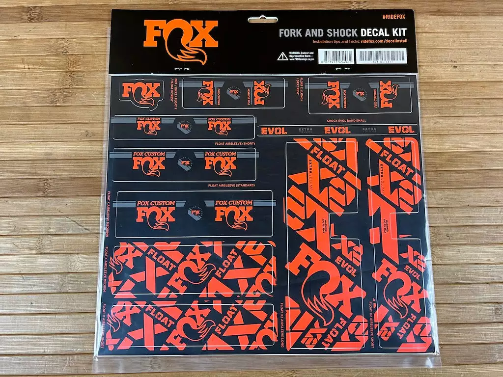 FOX Decal Kit Dekorbogen 2021 Custom Factory Orange 4 FOX Decal Kit Dekorbogen 2021 Custom Factory Orange – Bild 2