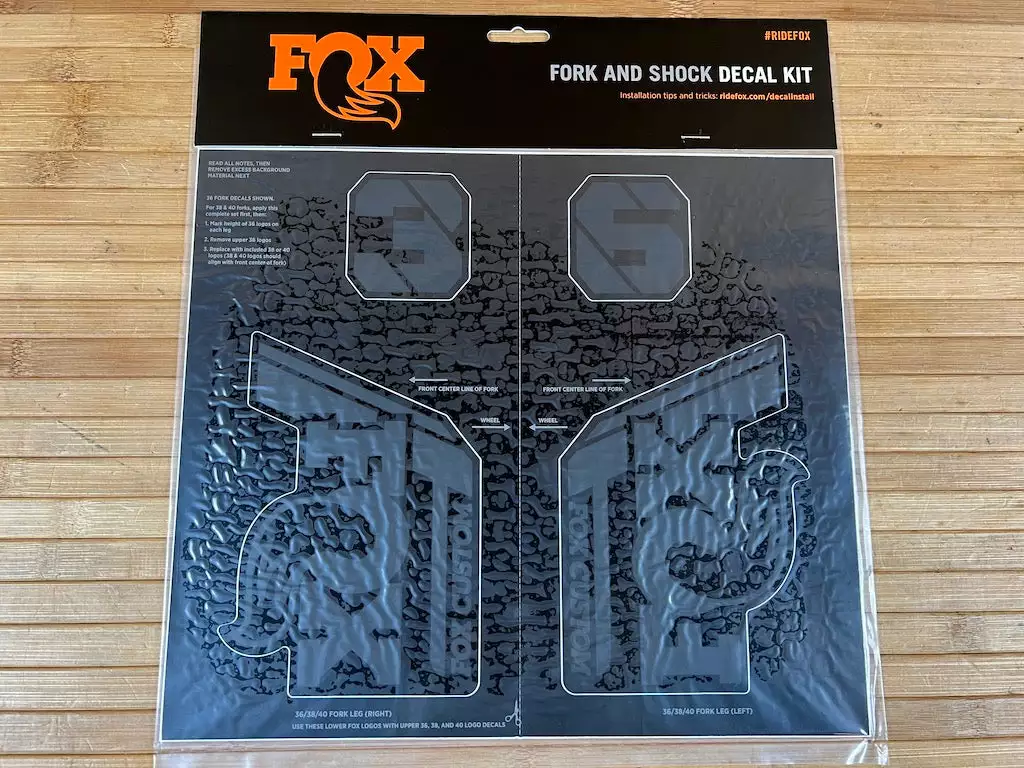 FOX Decal Kit Dekorbogen 2021 Custom Stealth Black 3 FOX Decal Kit Dekorbogen 2021 Custom Stealth Black