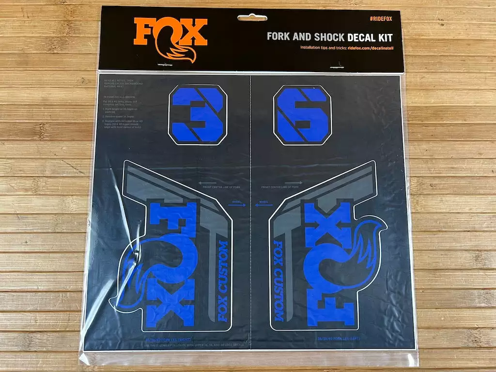 FOX Decal Kit Dekorbogen 2021 Custom Blue 3 FOX Decal Kit Dekorbogen 2021 Custom Blue