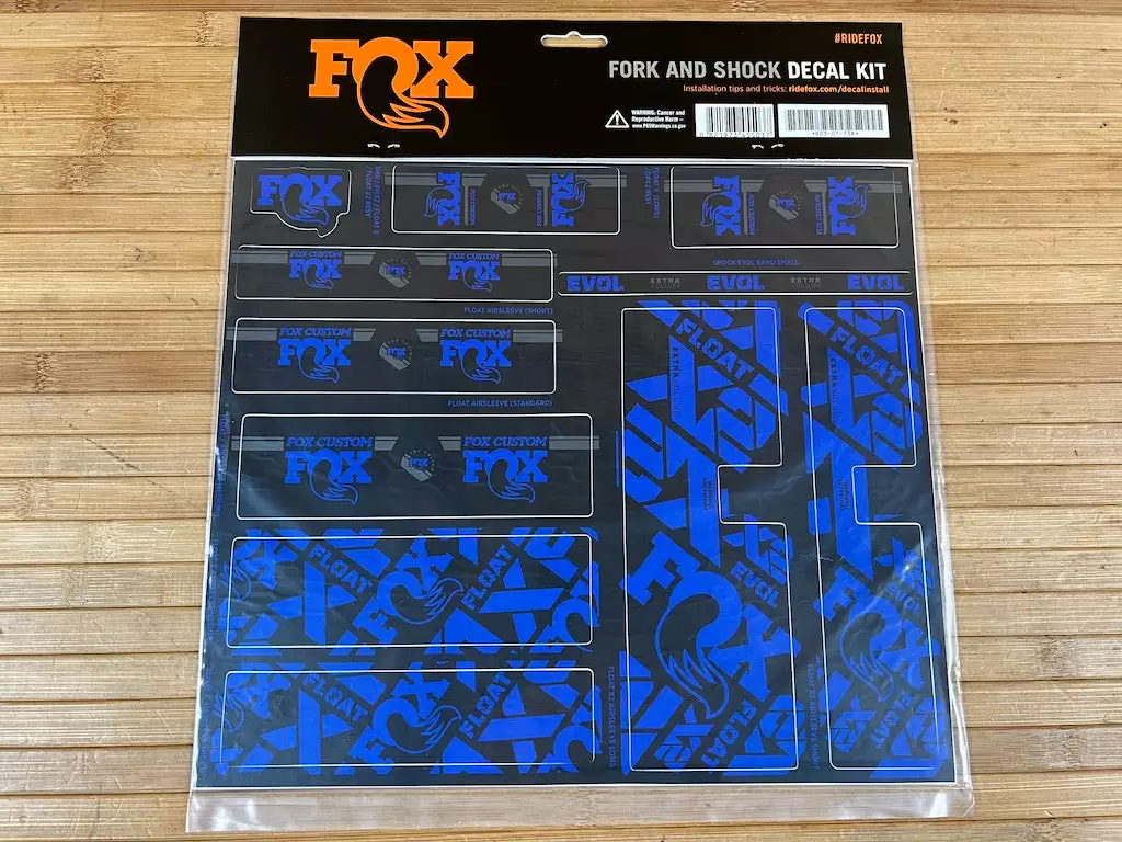 FOX Decal Kit Dekorbogen 2021 Custom Blue 4 FOX Decal Kit Dekorbogen 2021 Custom Blue – Bild 2