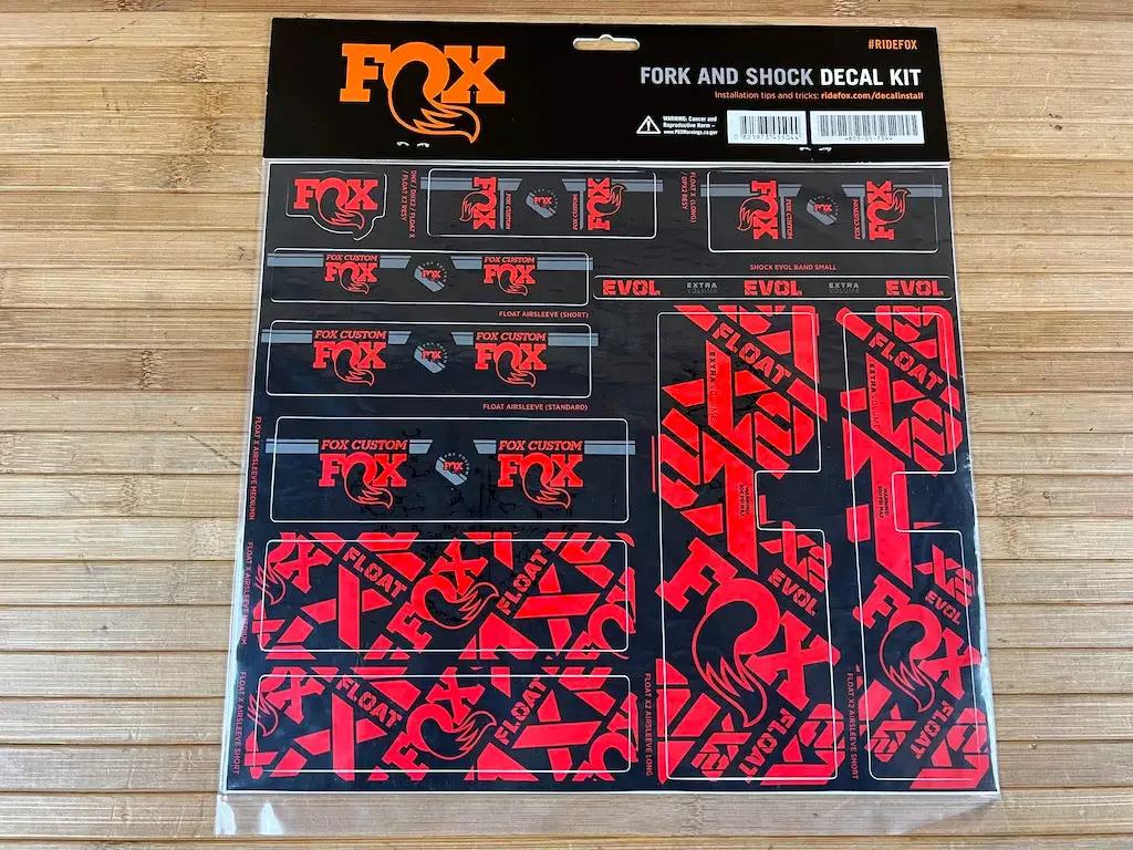 FOX Decal Kit Dekorbogen 2021 Custom Red 4 FOX Decal Kit Dekorbogen 2021 Custom Red – Bild 2