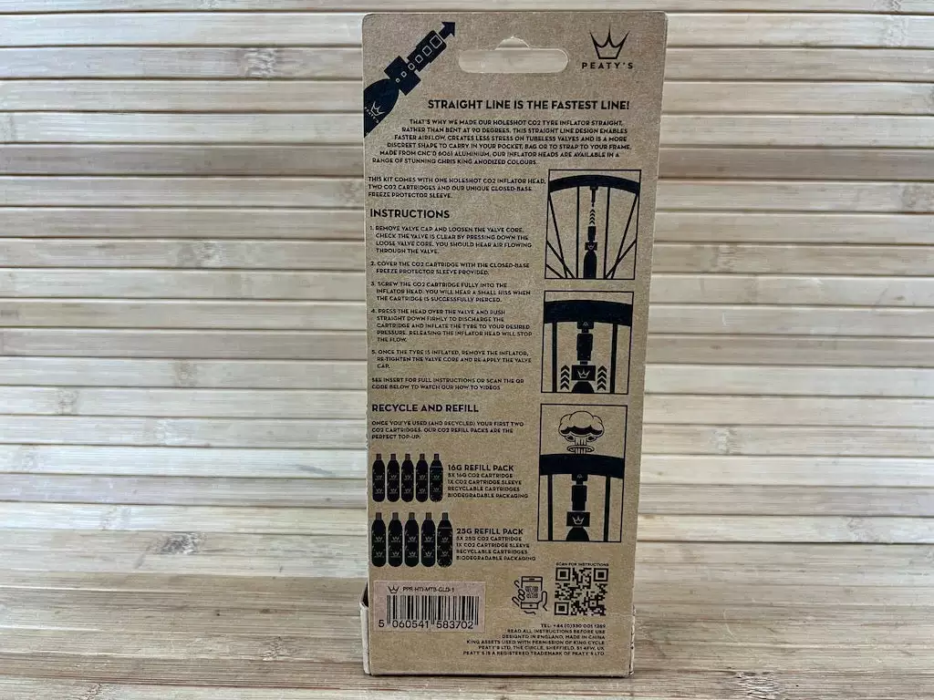 Peaty's Holeshot CO2 Tire Inflator MTB 25g Gold 5 Peaty's Holeshot CO2 Tire Inflator MTB 25g Gold – Bild 3