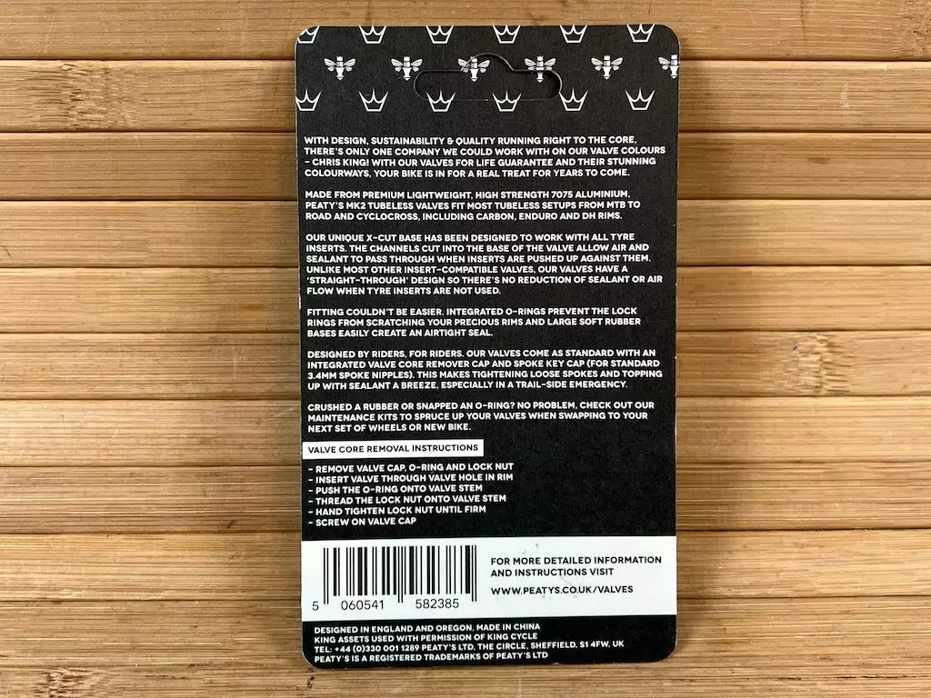 Peaty's Tubeless Ventile MK2 42mm Navy 5 Peaty's Tubeless Ventile MK2 42mm Navy – Bild 3