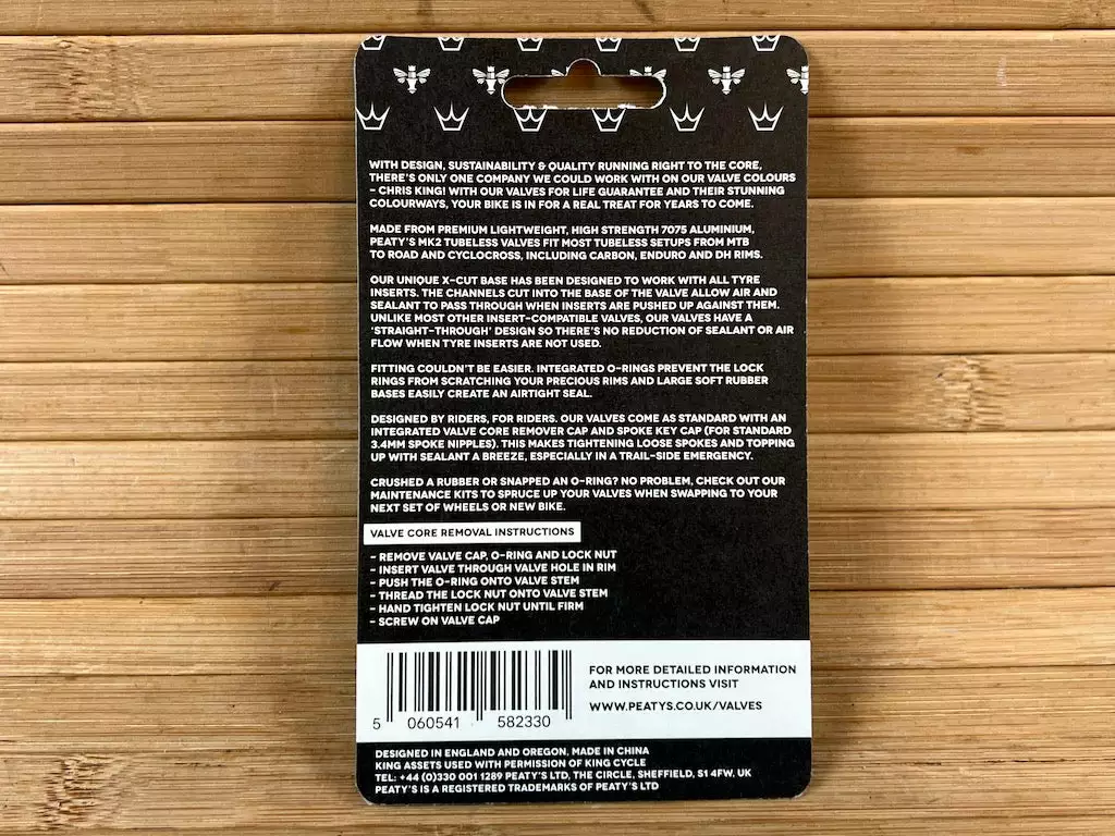 Peaty's Tubeless Ventile MK2 42mm Black 5 Peaty's Tubeless Ventile MK2 42mm Black – Bild 3