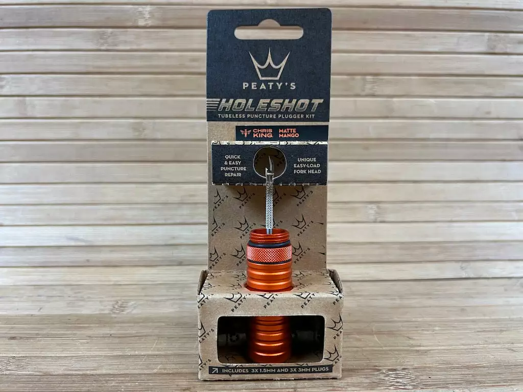Peaty's Holeshot Tubeless Puncture Plugger Reparatur Kit Matte Mango 3 Peaty's Holeshot Tubeless Puncture Plugger Reparatur Kit Matte Mango