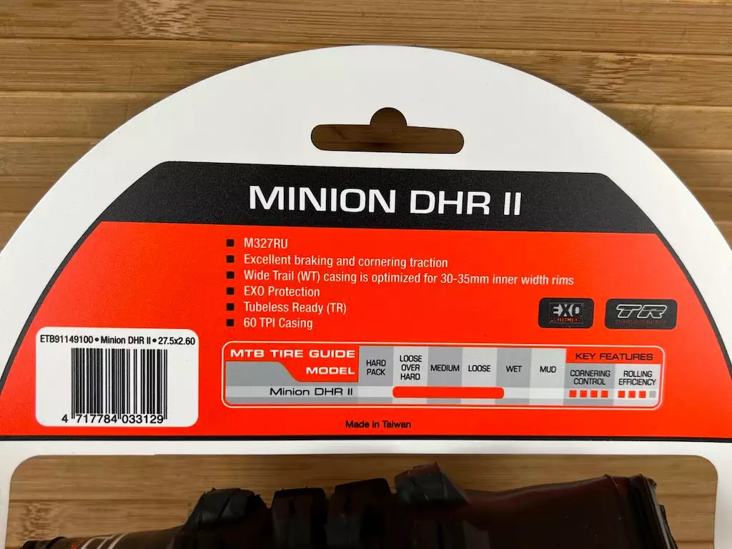 Maxxis Minion DHR II Reifen 27.5 X 2.6 EXO TR 6 Maxxis Minion DHR II Reifen 27.5 X 2.6 EXO TR – Bild 4