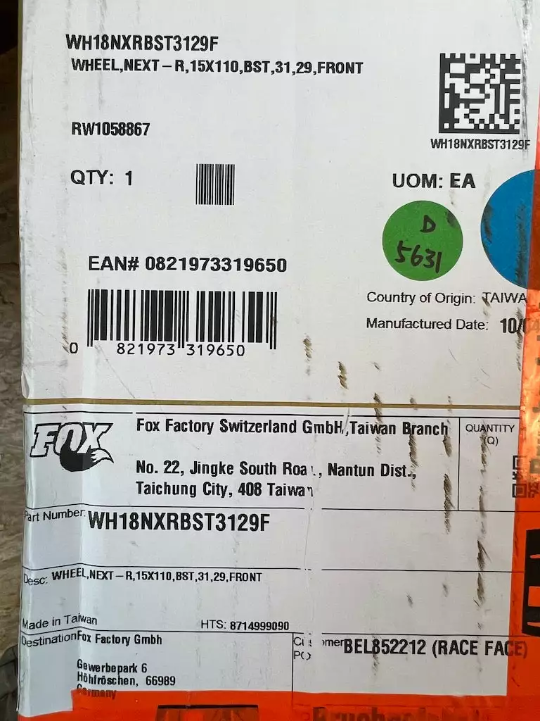 Race Face Next R 31 Carbon Vorderrad VR 29" Boost Schwarz 15 Race Face Next R 31 Carbon Vorderrad VR 29" Boost Schwarz – Bild 13